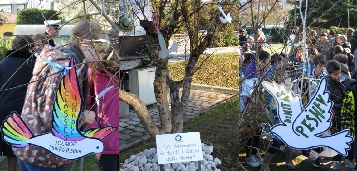 The pomegranate tree in the Garden of the Righteous