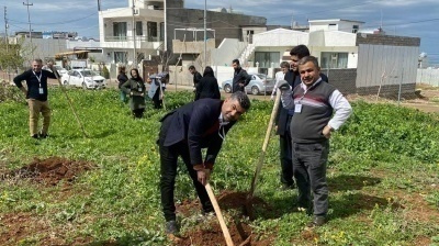 New trees at the Garden of the Righteous in Halabja