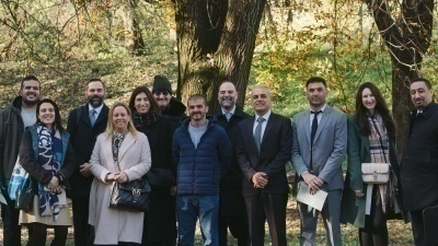 The international representatives of the Gardens of the Righteous visit the Milan Garden
