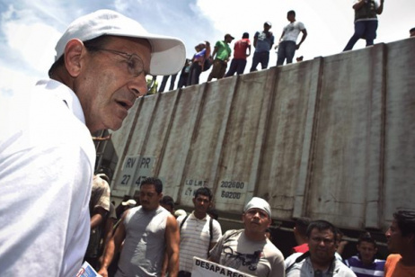 Father Alejandro Solalinde honoured at Groane Park
