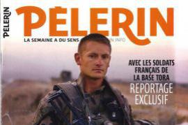 The heading of French newspaper 'Pélerin'