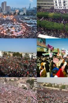 Collage about Arab Spring