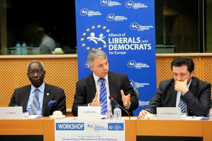 The protagonists of the Brussels meeting held by MEP Niccolò Rinaldi