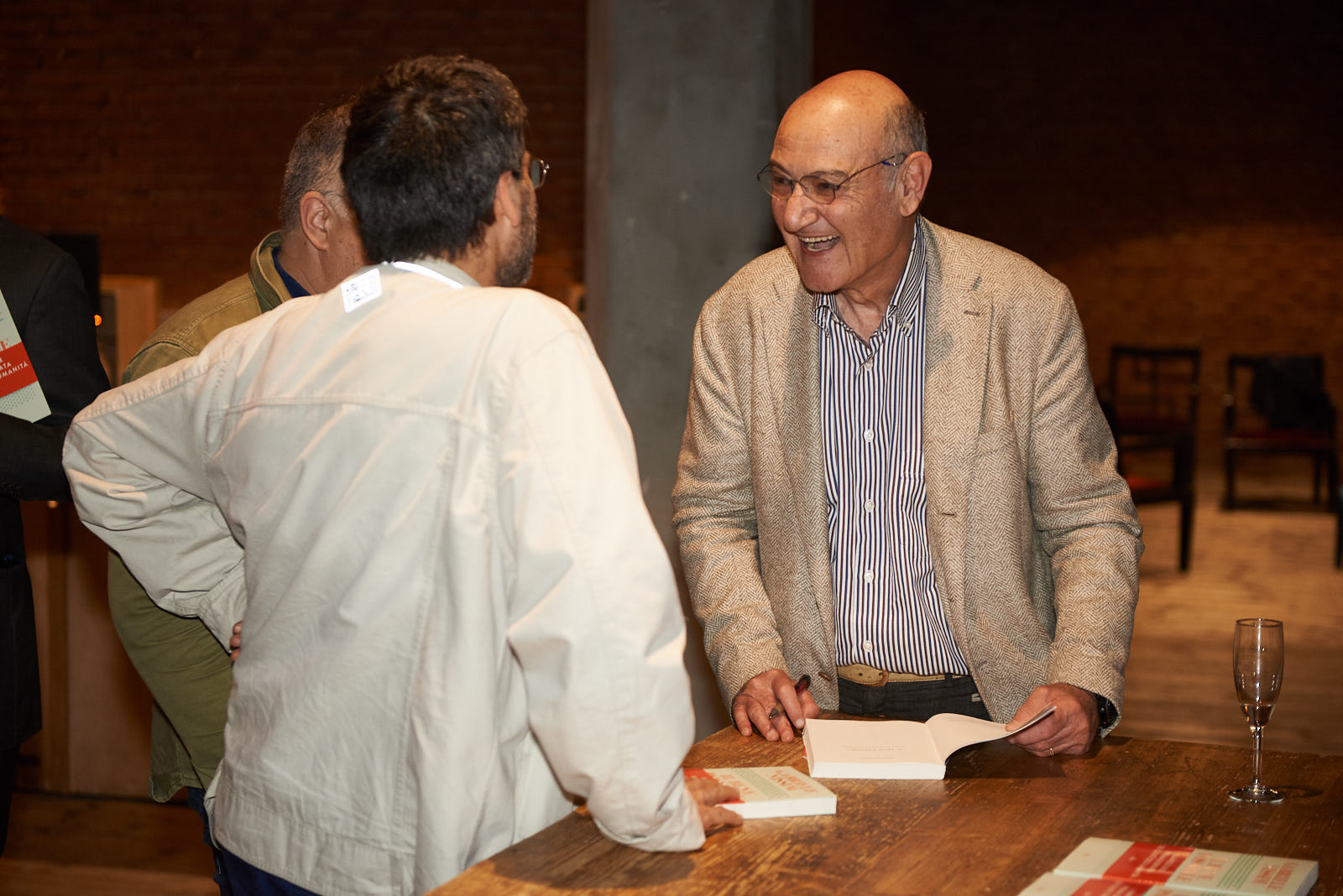 Gabriele Nissim presents his book "Il bene possibile" (Utet) at Franco Parenti theatre