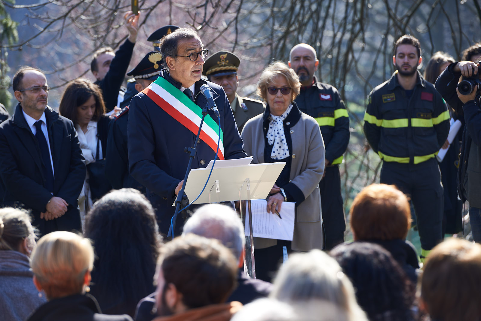 The opening speech of the Mayor Giuseppe Sala
