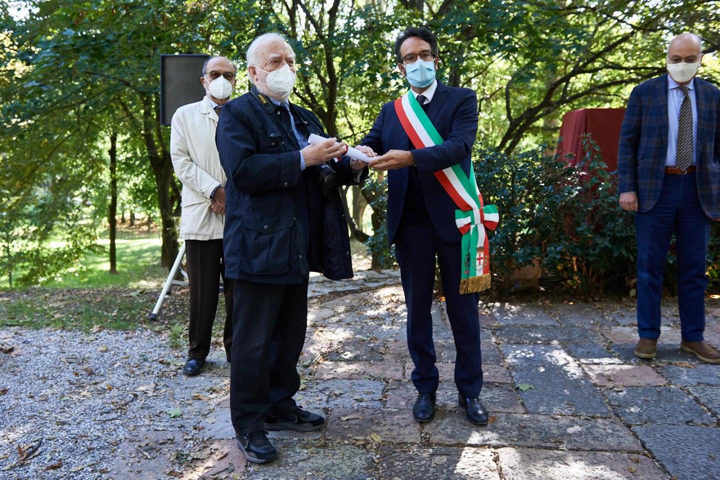 Tullio Quaianni collects the parchment for Francesco Quaianni