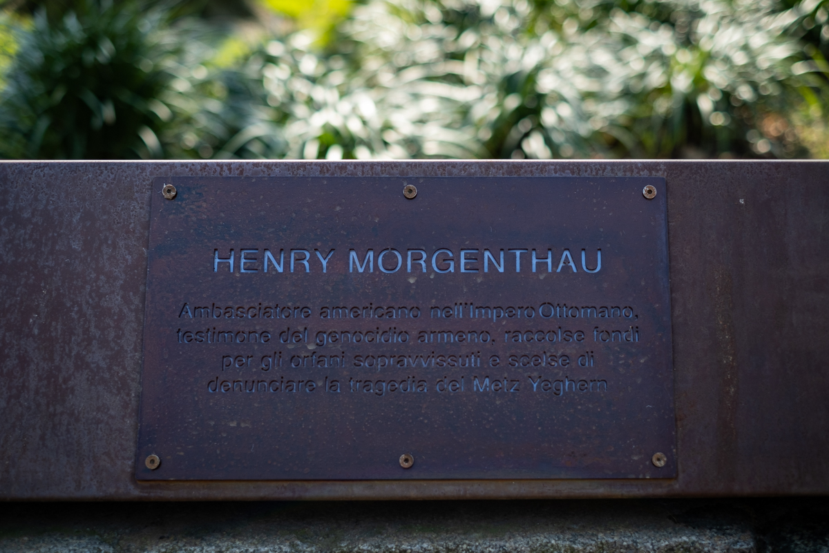 Plaque in honor of Henry Morgenthau