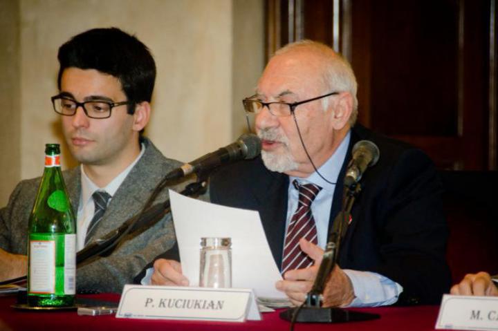 Francesco Tava and Pietro Kuciukian, honorary consul of the Republic of Armenia