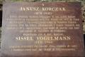 The plaque in honor of Janusz Korczak