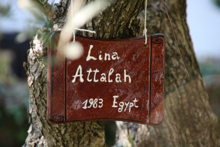 plaque honoring Lina Attalah, former student at the UWCAdriatic