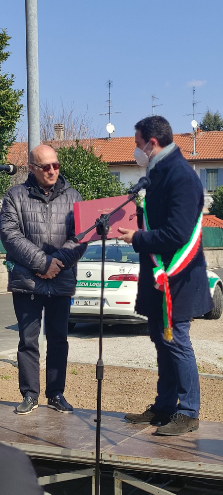 Vito Fiorino and the Mayor Andrea Orlandi