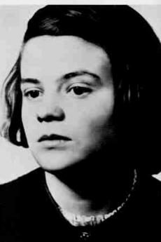 Sophie Scholl a female German student who spoke out against Nazism.